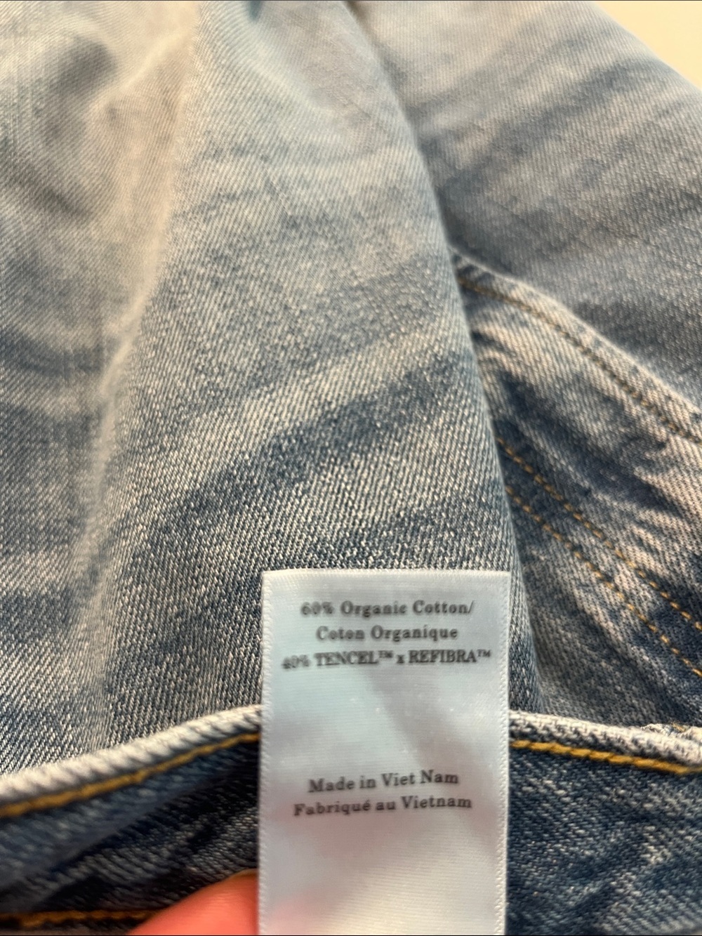 Everlane Relaxed Straight Leg Organic Cotton Jeans Weathered Blue size 30 - Picture 5 of 13
